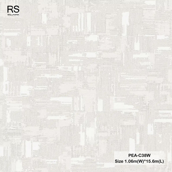 วอลเปเปอร์สไตล์โมเดิร์น สีขาวครีม PEA-C38W
