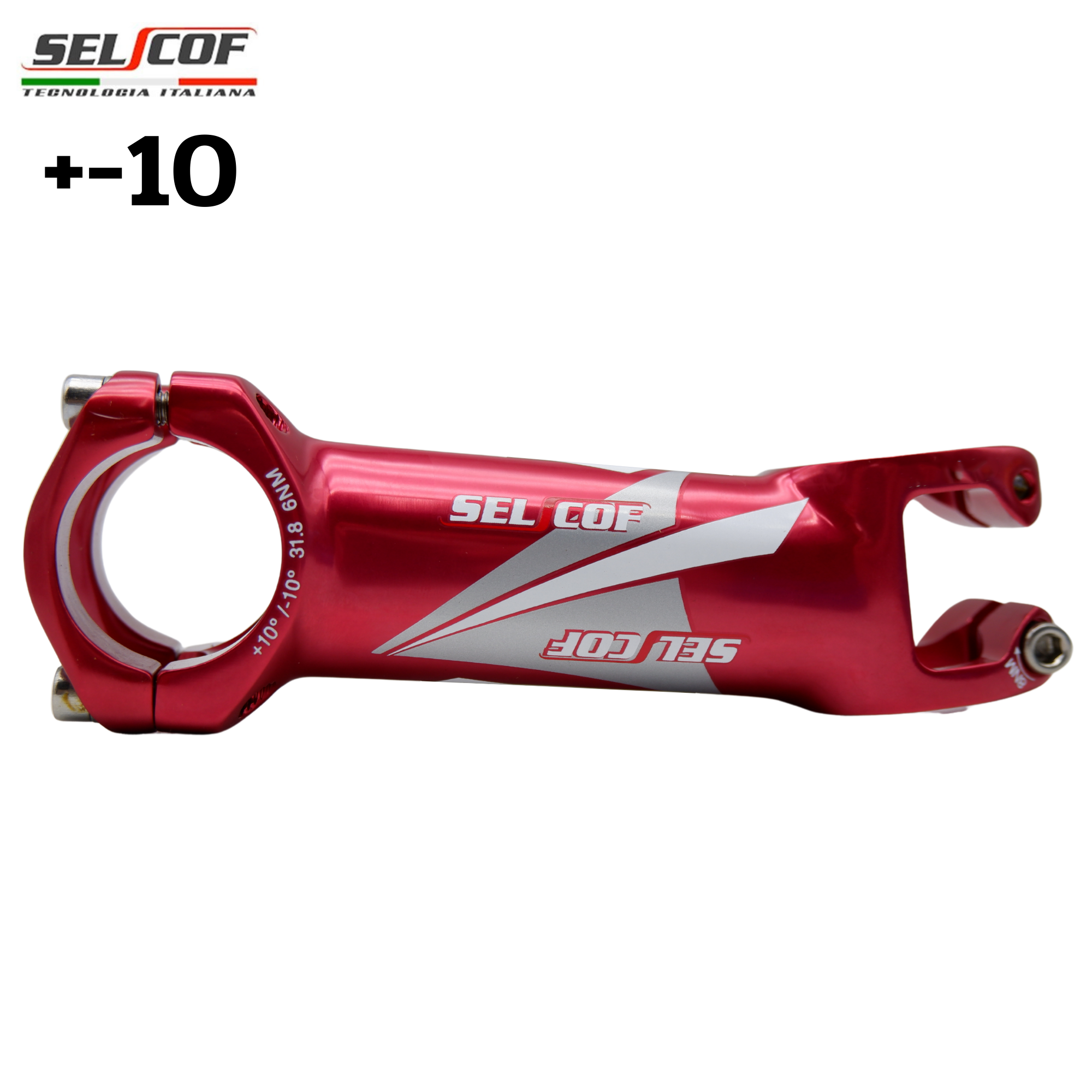 สเต็มจักรยานอลูมิเนียม เบาพิเศษ SELCOF SUPERLIGHT K063 +-10 คอ 31.8มม.