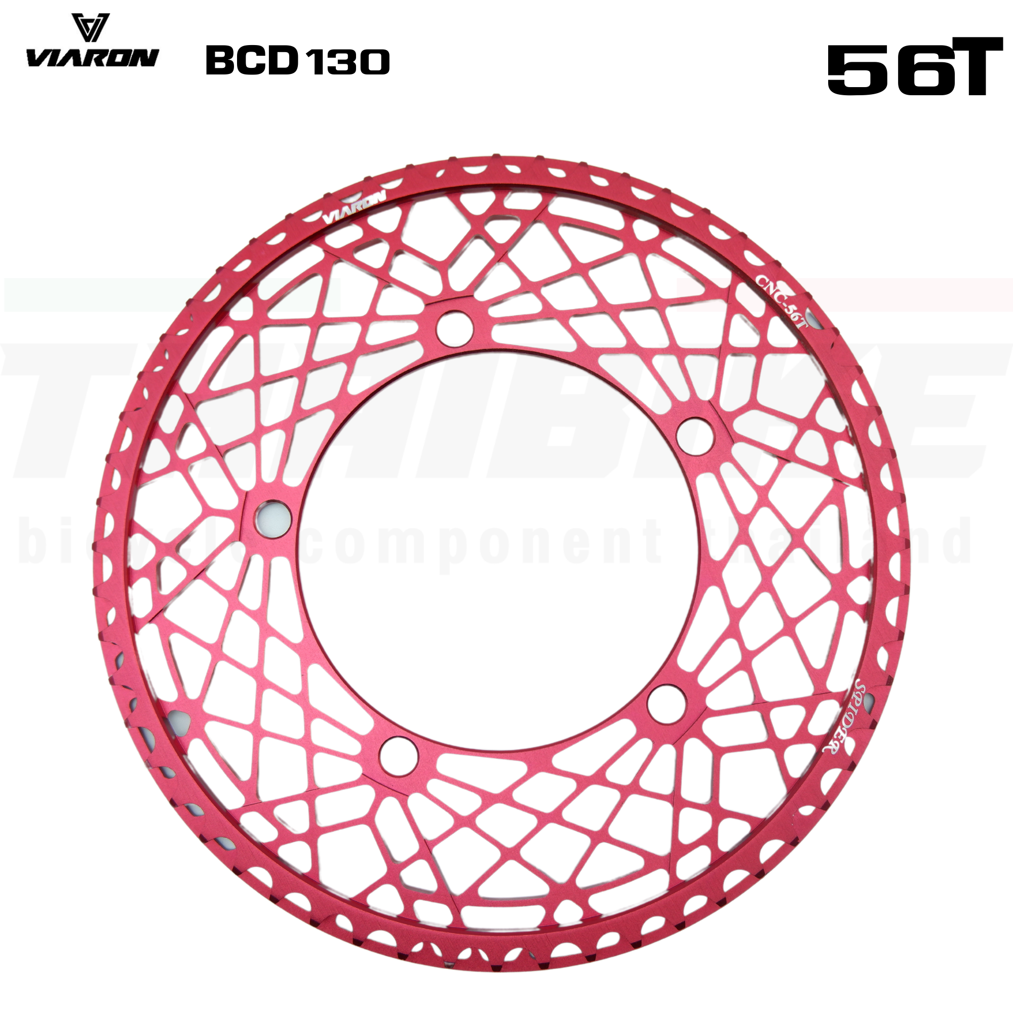 ใบจานจักรยาน VIARON SPIDER 130BCD ขนาด 56/58/60T 5 รู