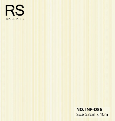 วอลเปเปอร์ลายเส้นสีขาวทอง INF-D86