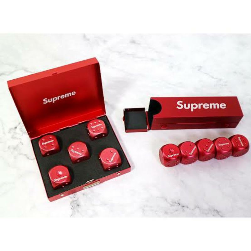 ลูกเต๋าโลหะ supreme ลูกเต๋างานเกรด Top น้ำหนักดี แน่น งานสวยมาก