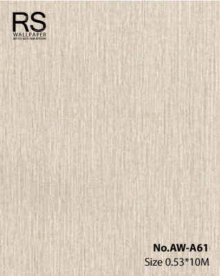 วอลเปเปอร์สีน้ำตาลอ่อน มีลายในตัว No.AW-A61