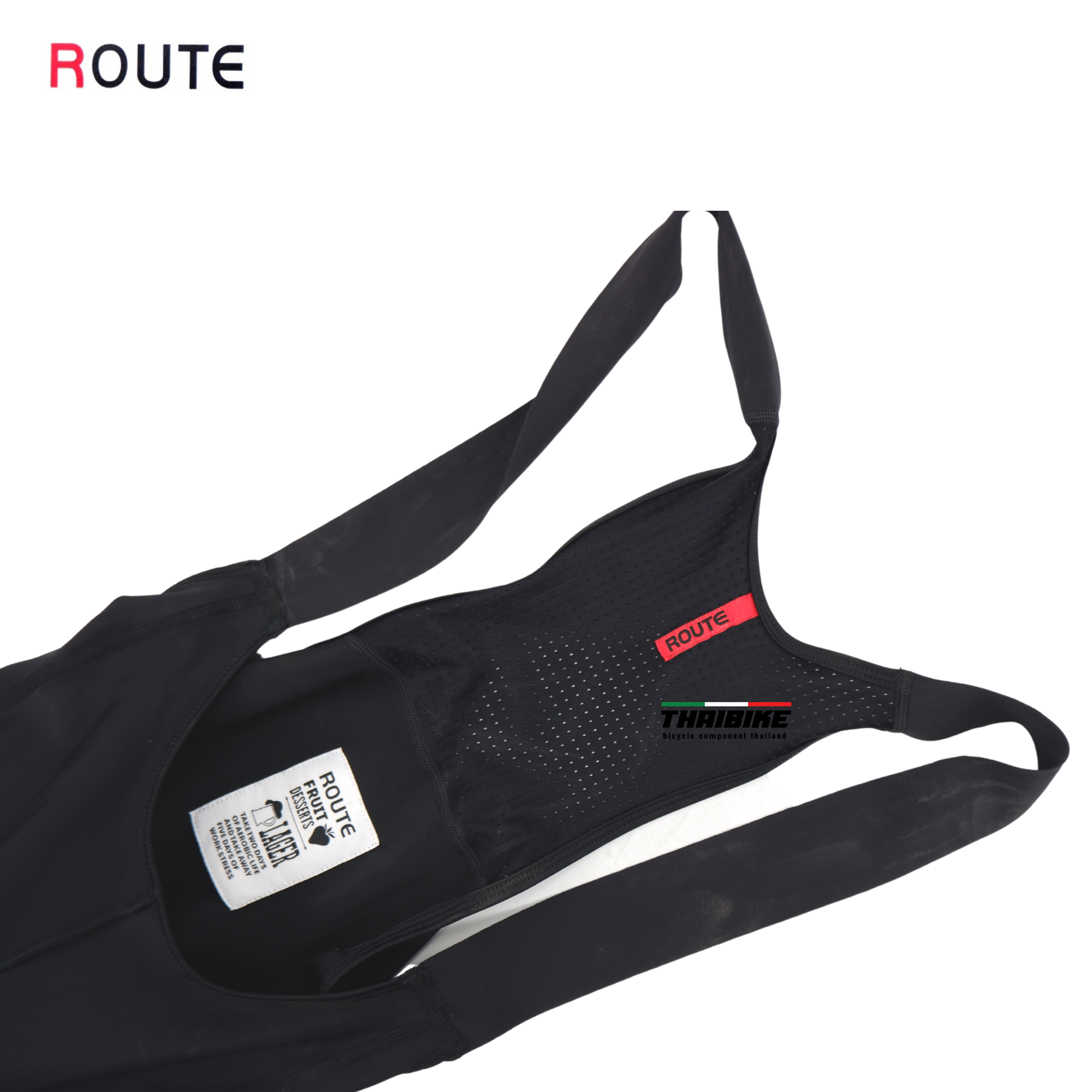 กางเกงเอี้ยมขาสั้นปั่นจักรยาน ROUTE Cycling Bib Short แถมกระเป๋าทุกสี