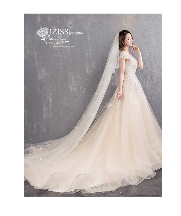 BR362 **พรีออเดอร์**ชุดแต่งงาน&ชุดเจ้าสาวแนวเรียบหรู สีขาวเกรดพรีเมี่ยม น่ารัก สวยโดดเด่นไม่ซ้ำใคร