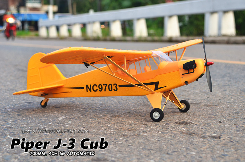 PIPER J-3 CUB Rc Scale 700MM. 4CH Brushless Motor