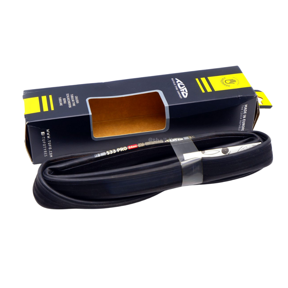 ยางนอกจักรยานขอบฮาล์ฟ ยี่ห้อ TUFO รุ่น S33 PRO 700X24มม. ของแท้พร้อมกล่อง