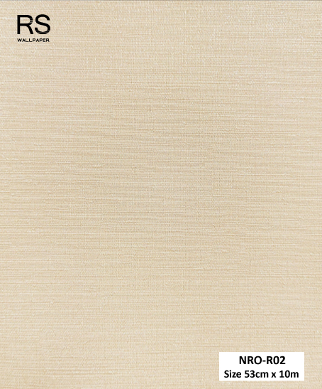 วอลเปเปอร์ สีน้ำตาลครีม มีกลิตเตอร์สีทอง NRO-R02