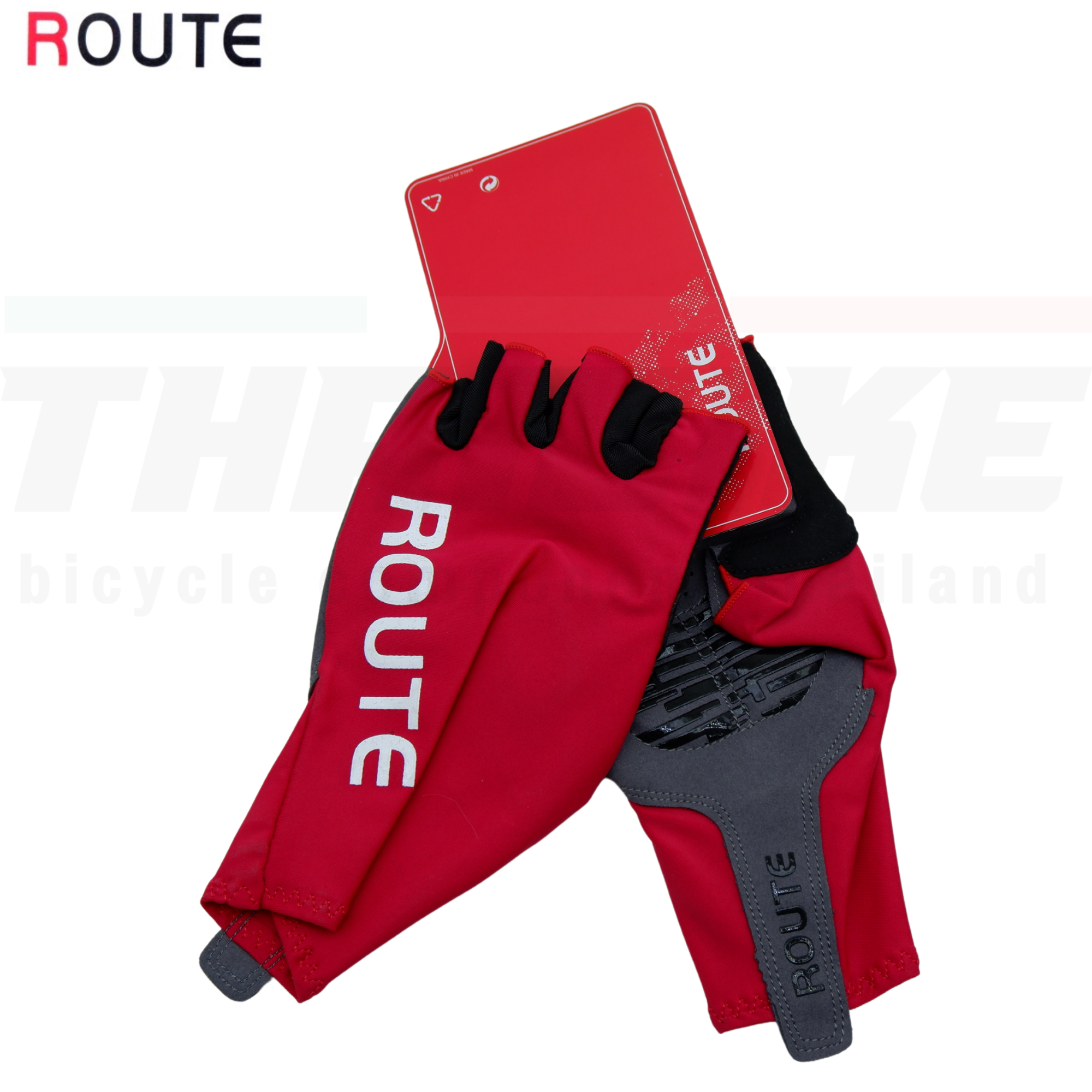 ถุงมือปั่นจักรยาน ROUTE รุ่นหุ้มข้อมือ ทรง 3D