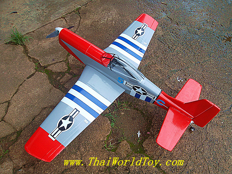 P 51 mustang 4ch เครื่องบินบังคับ
