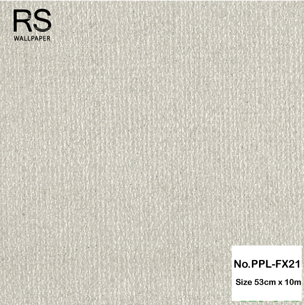 วอลเปเปอร์ลายกระสอบสีน้ำตาลอ่อนมีกากเพรช No.PPL-FX21