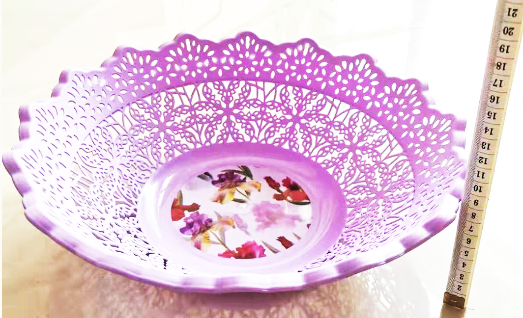 ตะกร้าฉลุสีหวานจัมโบ้ 32 ซม.