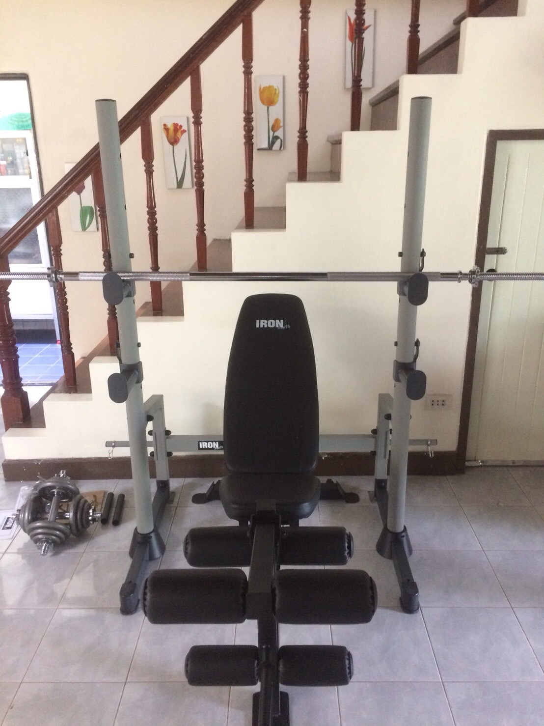 ขาย rack วางบาร์เบล รุ่น IRON 703