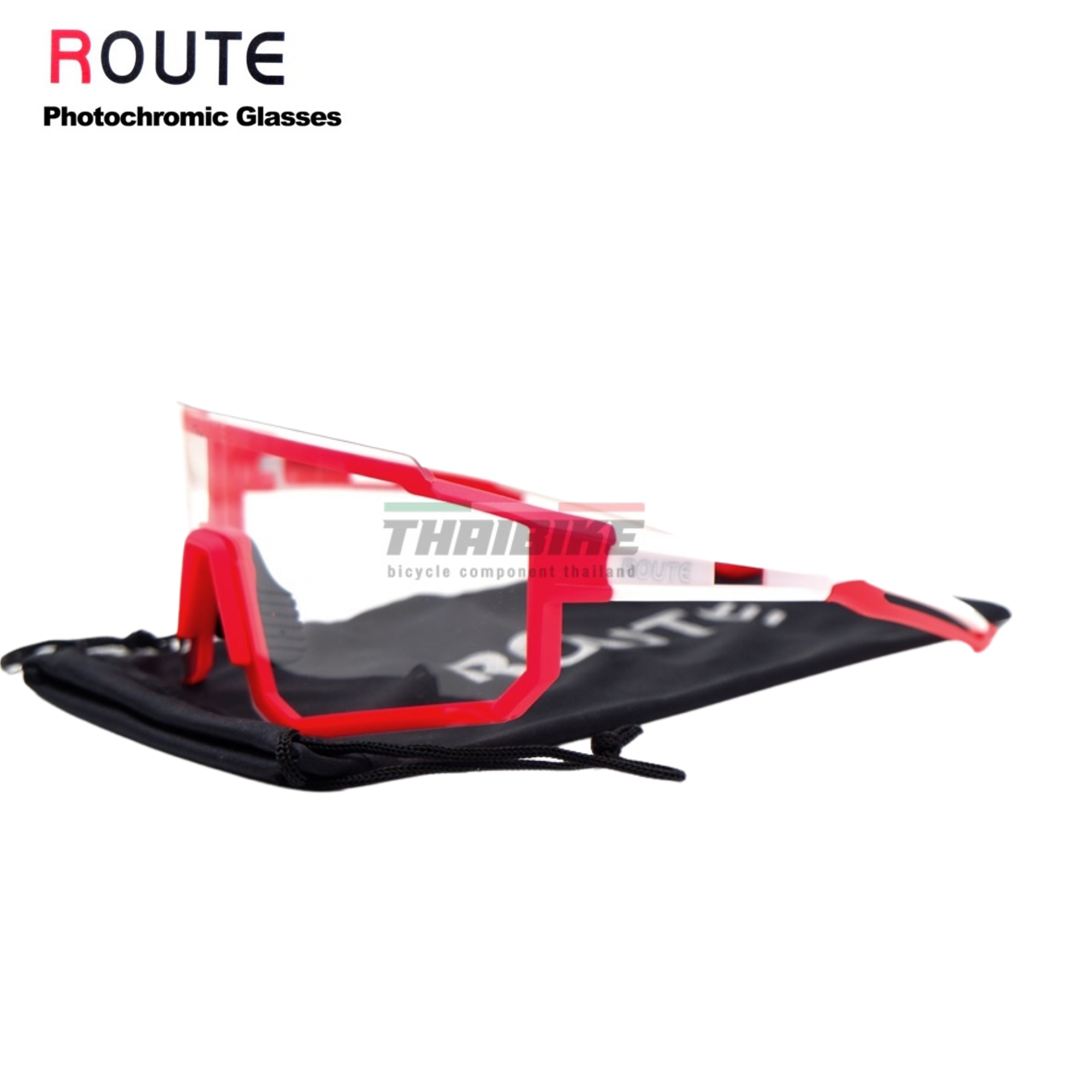 เลนส์ปรับแสงออโต้ แว่นตาปั่นจักรยาน ยี่ห้อ ROUTE photochromic by JAVA