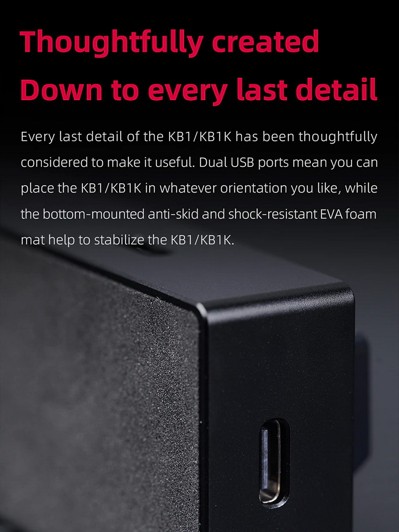 FiiO KB1K คีย์บอร์ด Mechanical สำหรับเครื่องเสียง ตั้งมาโครได้ ประกันศูนย์ไทย