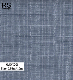 วอลเปเปอร์สีน้ำเงินแทรกสีเงิน GAN-D08