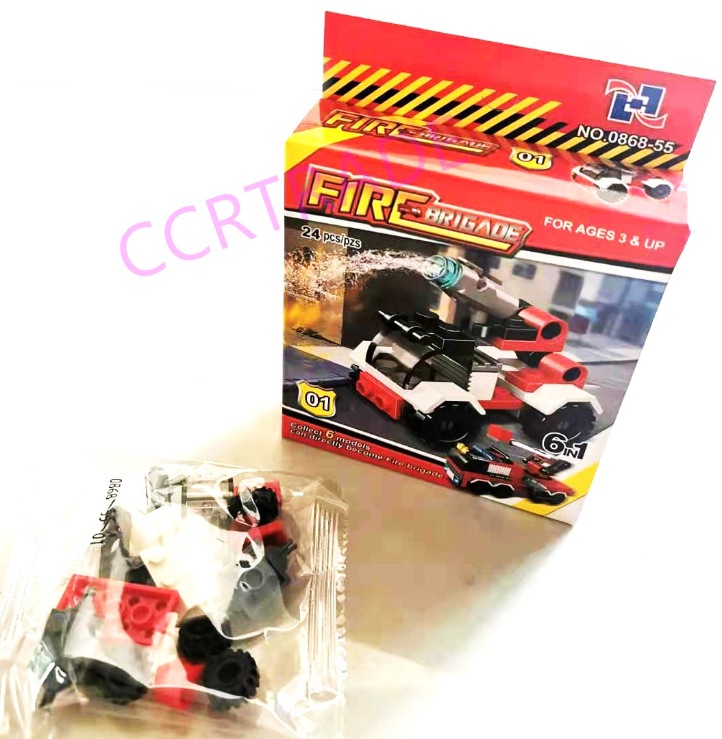 เลโก้รถดับเพลิงกล่องใหญ่ 10.5x15 ซม.