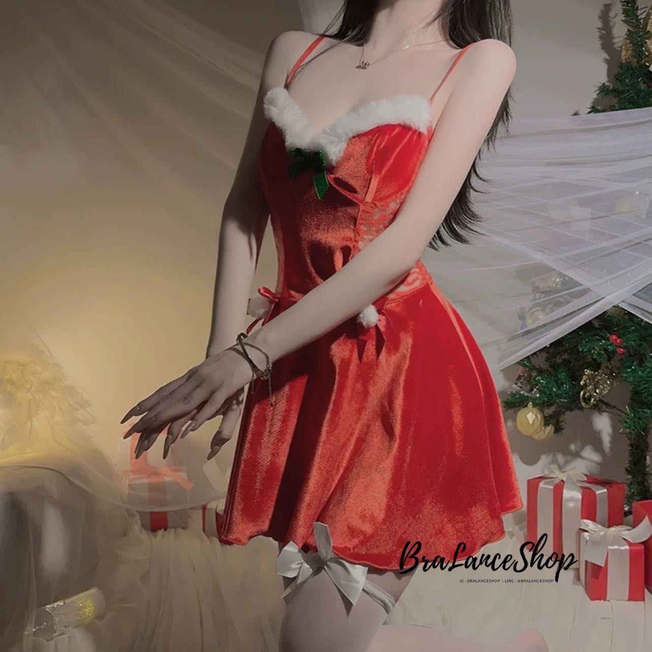 🎄ชุดคอสเพลย์คริสมาสแซนตี้ #3873