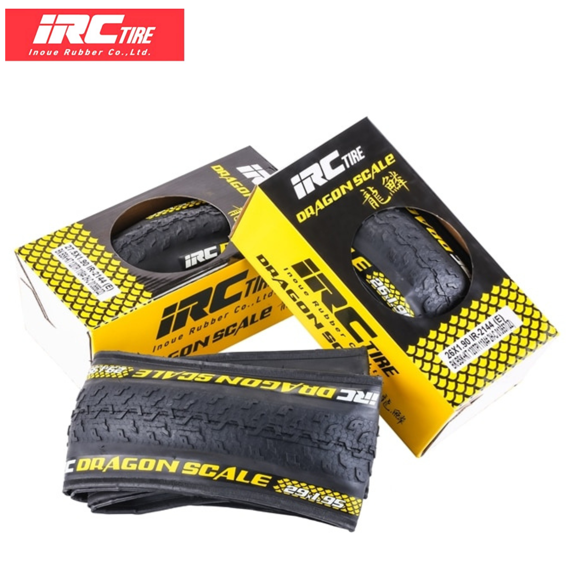 ยางนอกจักรยานเสือภูเขาขอบพับ รุ่นเบาพิเศษ IRC 26/27.51.9 29X1.95 SUPER LIGHT DRAGON SCALE