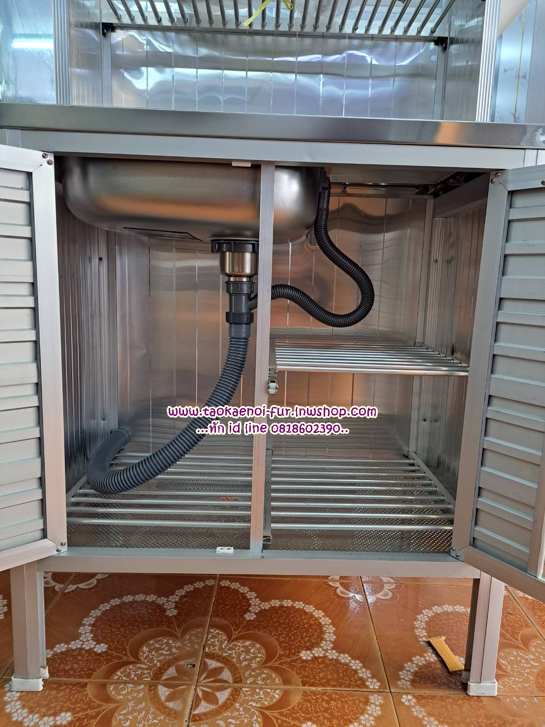 TSL-M ตู้ซิงค์-กลาง 75 ซม.(โครงมีเนียม)