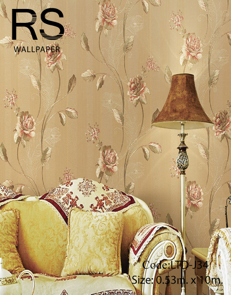 วอลเปเปอร์ GLOSSY ลายดอกไม้ LTD-J34