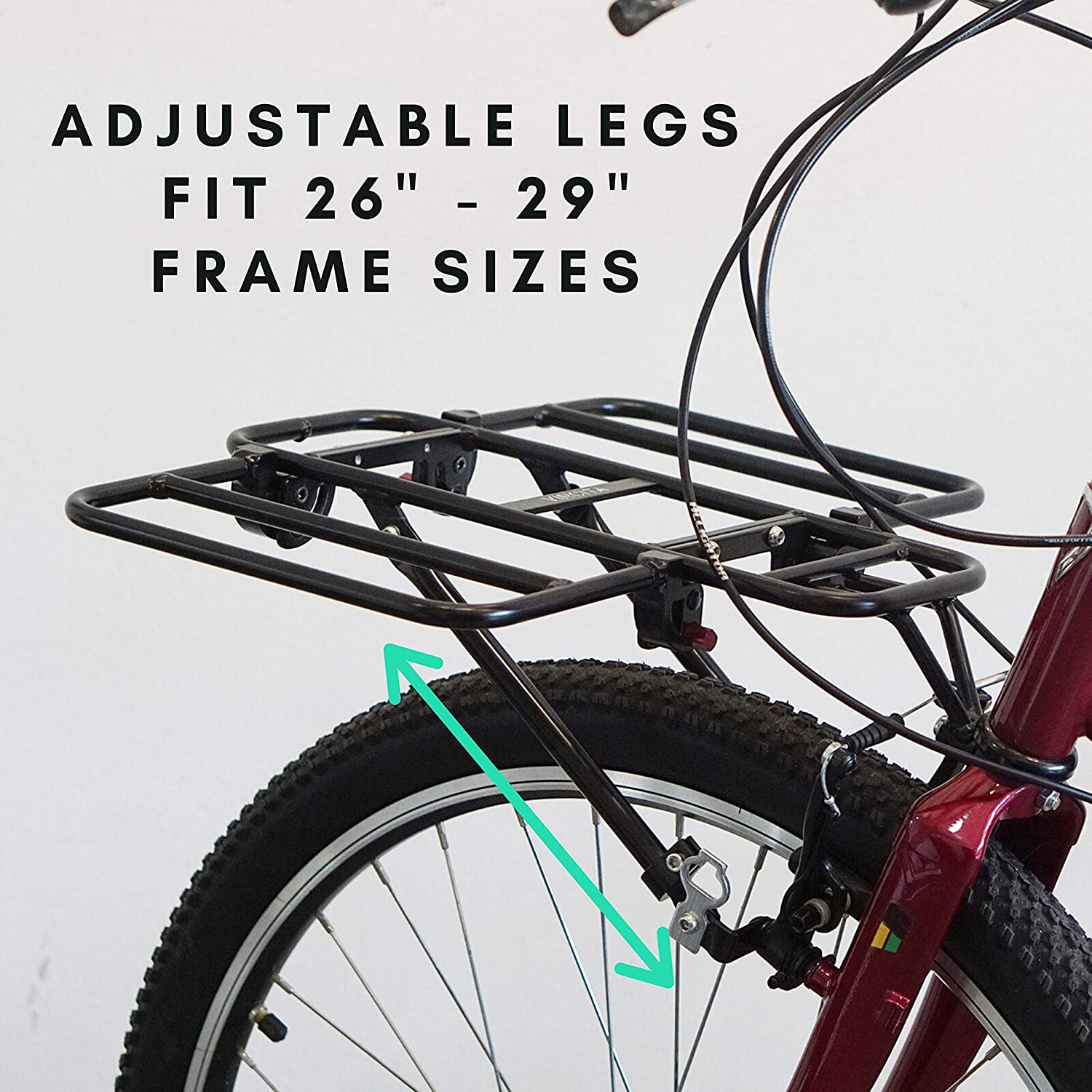 ตะแกรงหน้าจักรยานรุ่นขยายได้สีดำ VINCITA C054-BL