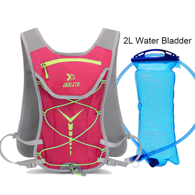 เป้น้ำปั่นจักรยาน JUNLETU เดินป่า วิ่ง พร้อมถุงน้ำขนาด 2 ลิตร