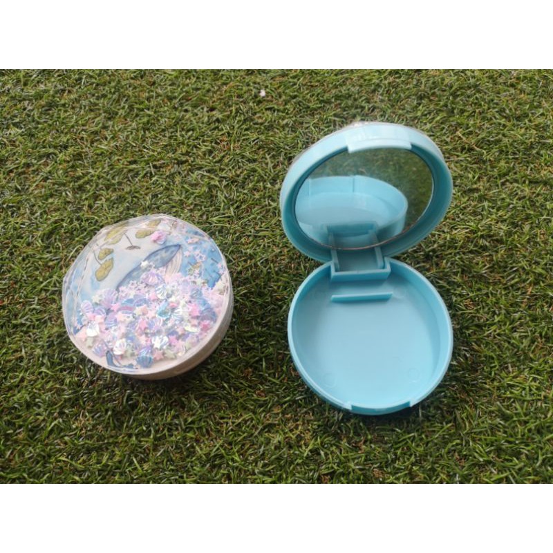 กล่องรีเทนเนอร์กลิตเตอร์ ปลาวาฬ วิ้งๆ น่ารักกกกกก❤️มีกระจก🦋พร้อมส่งจากไทย