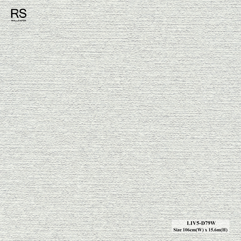 วอลเปเปอร์ลายผ้า สีเทาอ่อน LIV5-D79W