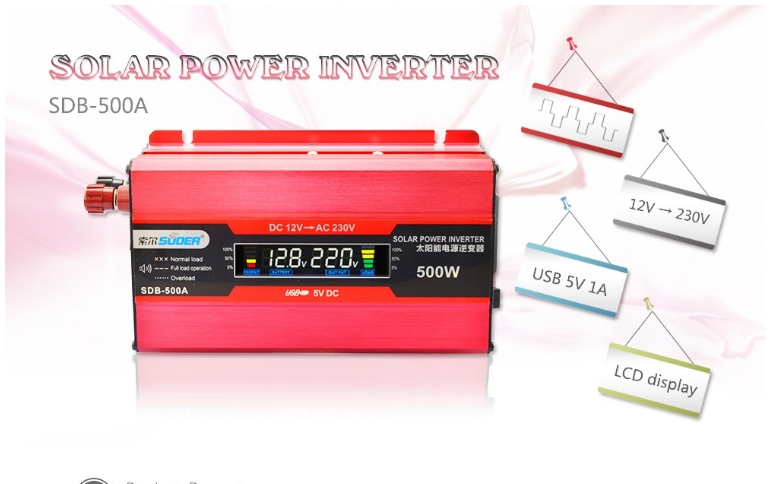 Inverter DC 12V to AC 220V 500W Modified Sine