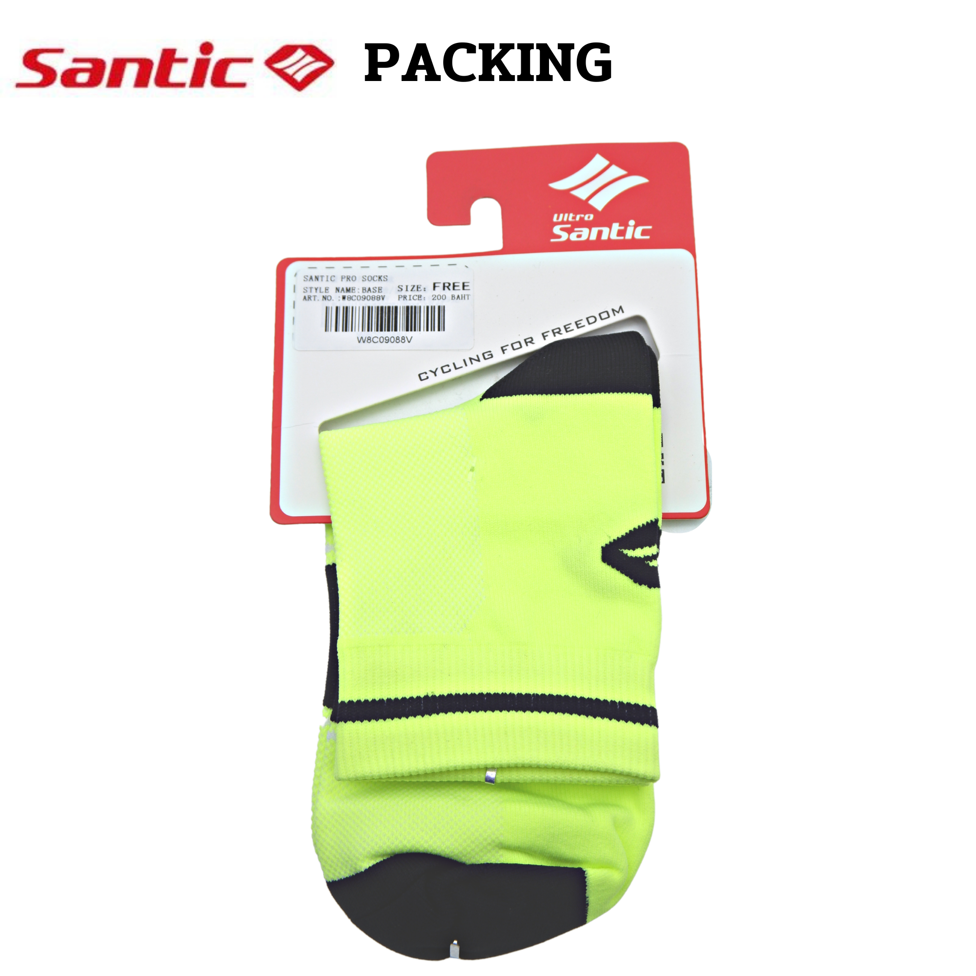 แท้ ถุงเท้าปั่นจักรยาน SANTIC รุ่น W8C09088JU