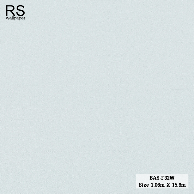 วอลเปเปอร์ พื้นเรียบ สีฟ้าอ่อน BAS-F32W
