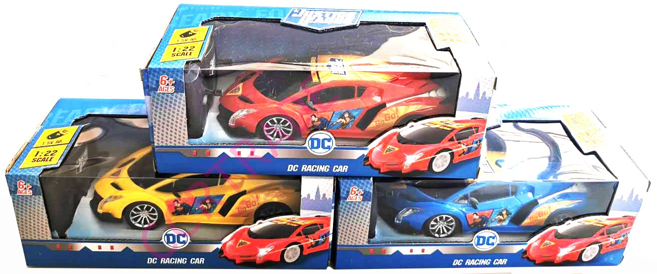 รถสปอร์ต DC บังคับไร้สาย มีไฟหน้า 11x25 ซม.กล่อง(ลิขสิทธิ์แท้)(1x3)