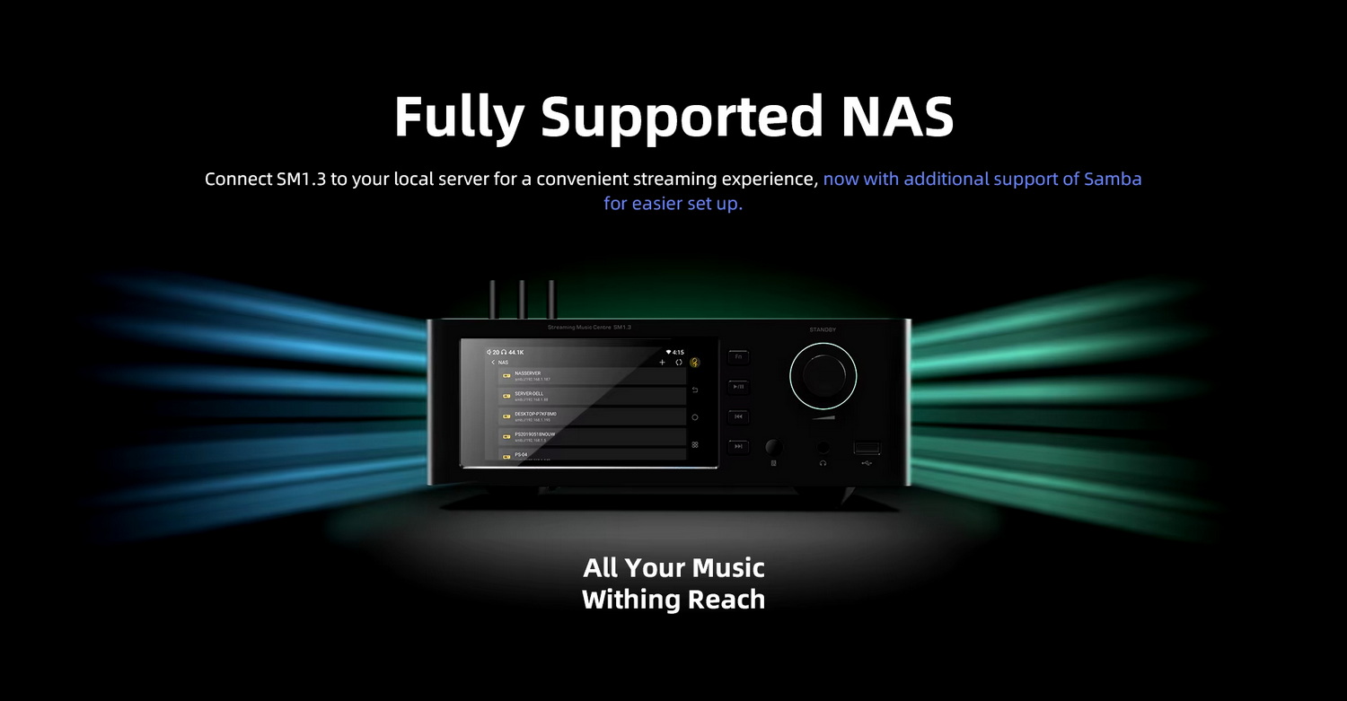 [สั่งจองล่วงหน้า] Shanling SM1.3 Hi-Fi Streamer DAC ระดับเรือธง รองรับ MQA Dual Hi-Res ประกันศูนย์ไทย