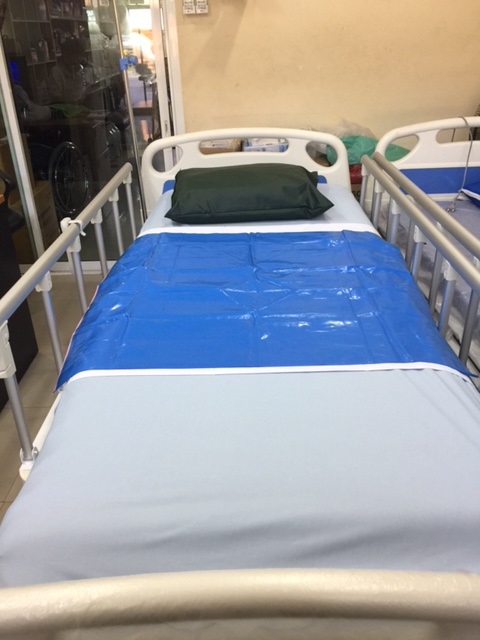 ผ้ายางปูเตียง (ขนาด 90x150 CM.) ใช้ปูบนเตียง คนไข้ ผู้ป่วย