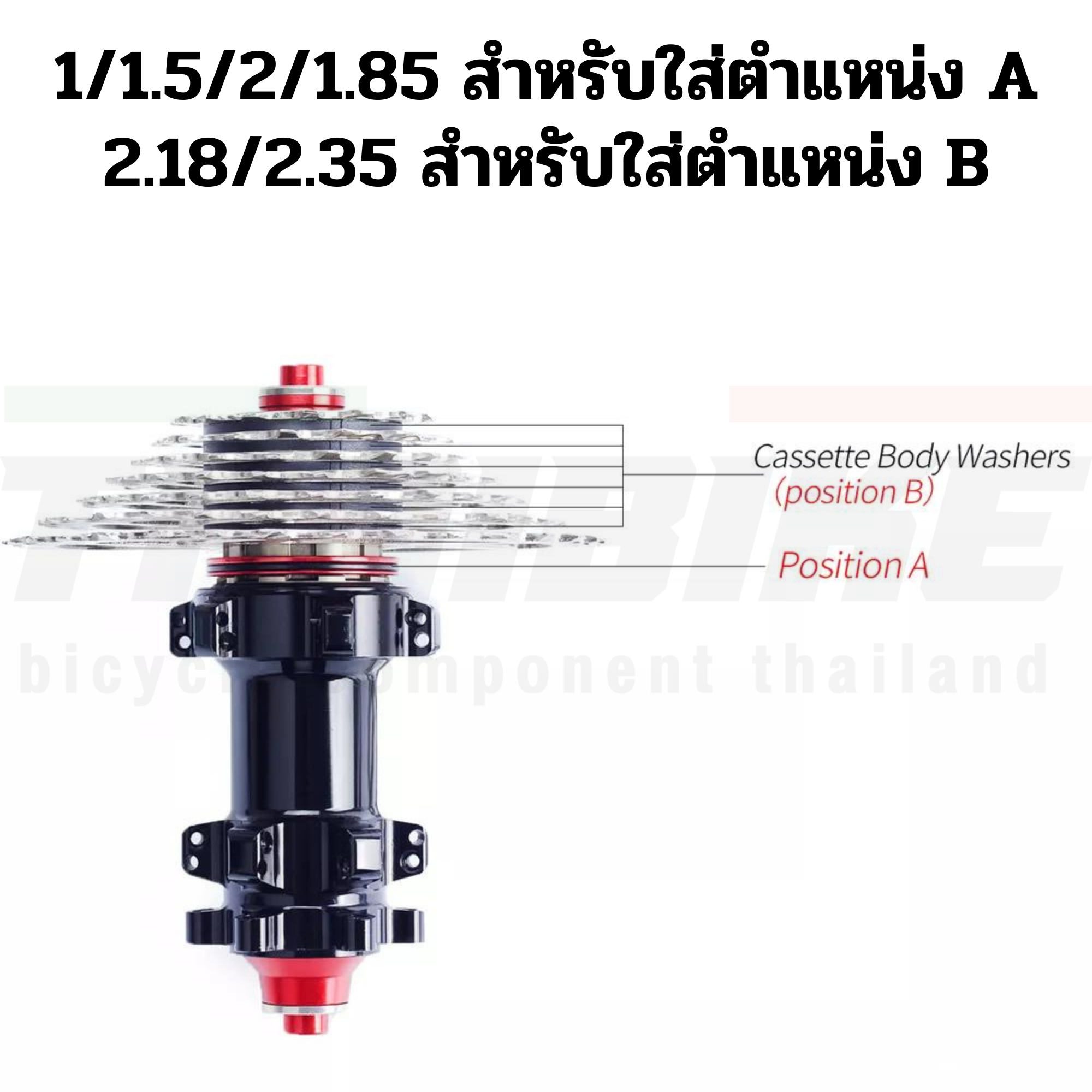 แหวนรองโม่ แหวนรองกะโหลก RISK แหวนรองโม่จักรยาน 1/1.5/2/1.85/2.18/2.35 mm