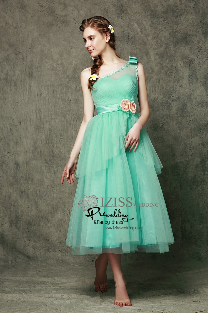 ฺBM0104 - พรีออเดอร์ ชุดเพื่อนเจ้าสาวราตรียาวสีเขียวมินท์