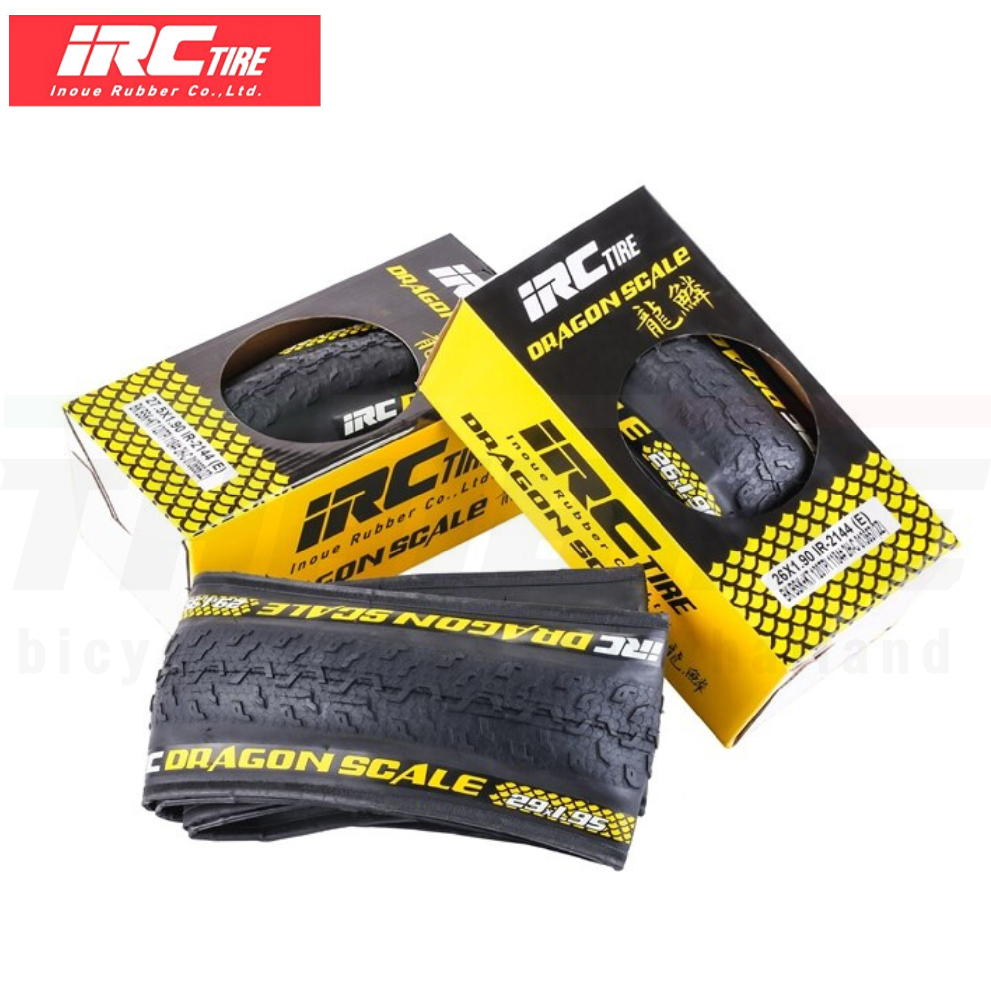 ยางนอกจักรยานเสือภูเขาขอบพับ รุ่นเบาพิเศษ IRC 26/27.51.9 29X1.95 SUPER LIGHT DRAGON SCALE