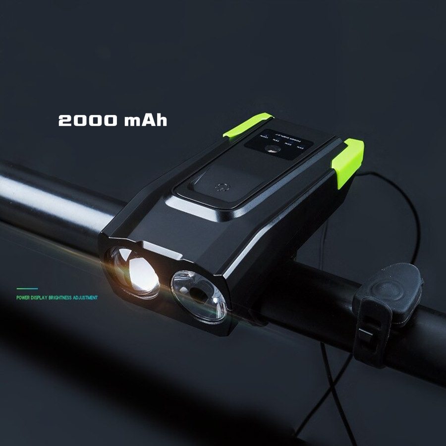 ไฟหน้าจักรยาน แตรจักรยาน แบบชุด THAIBIKE ชาร์จ USB