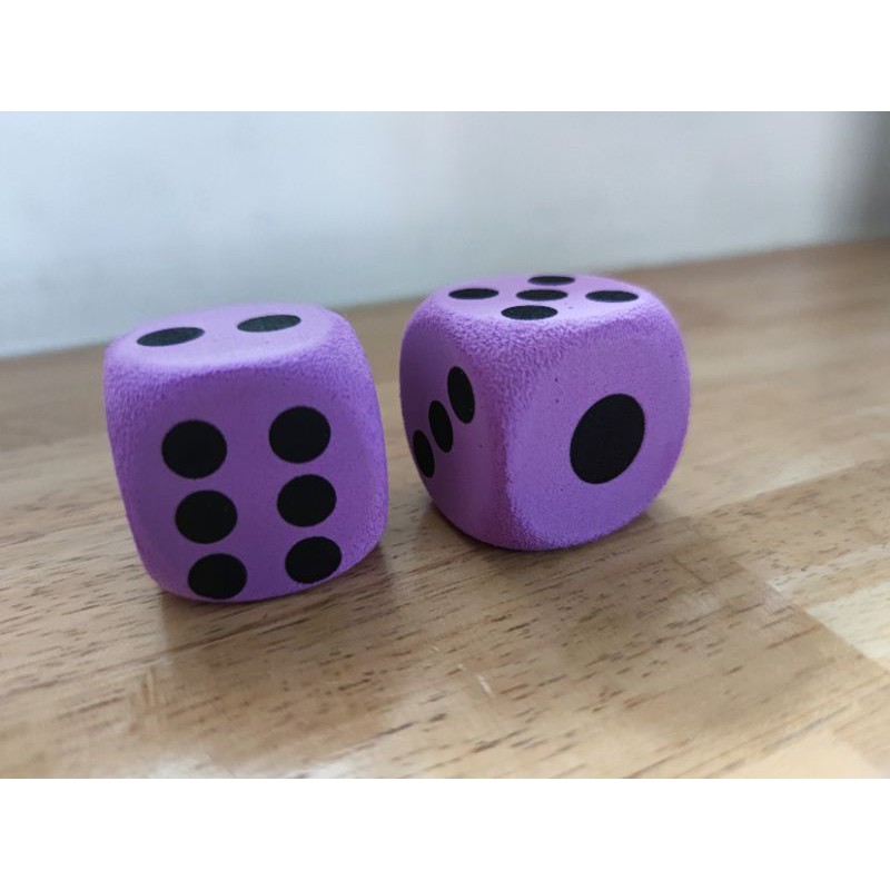 ลูกเต๋าโฟมยักษ์ ลูกเต๋าจัมโบ้ 3.8 cm พร้อมส่งจากไทย ลูกเต๋าไซต์ใหญ่