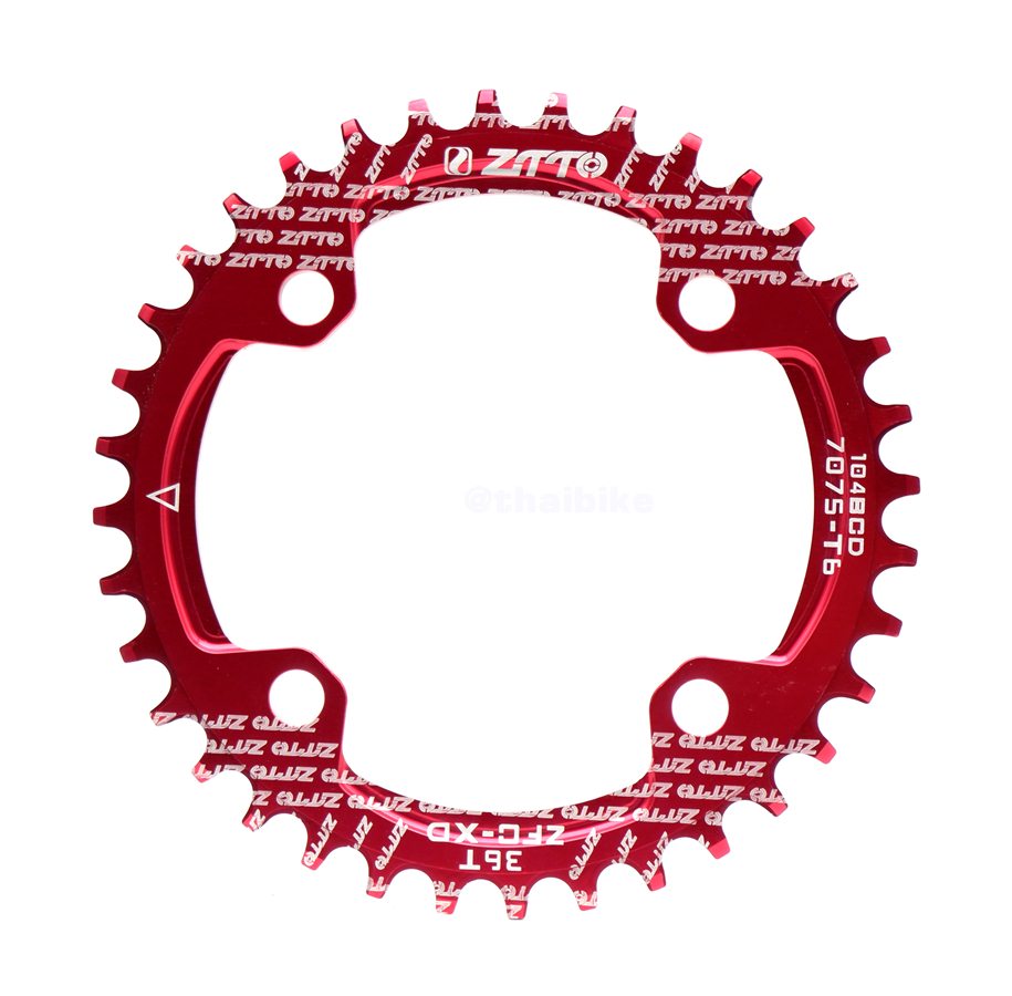 ใบจานจักรยานเสือภูเขาแบบชั้นเดียว ZTTO 104BCD 32/34/36T Chainring Crankset