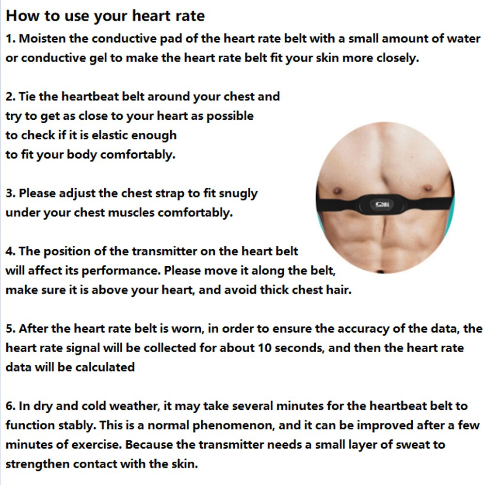 สายคาดอกวัดฮาร์ทเรท SUNDING Bluetooth4.0 Sports Sensor