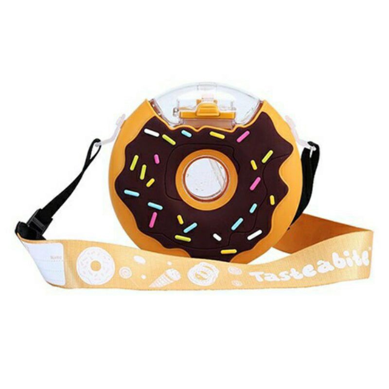 กระติกน้ำโดนัท พร้อมส่งจากไทย กระติกน้ำหลอดเด้ง