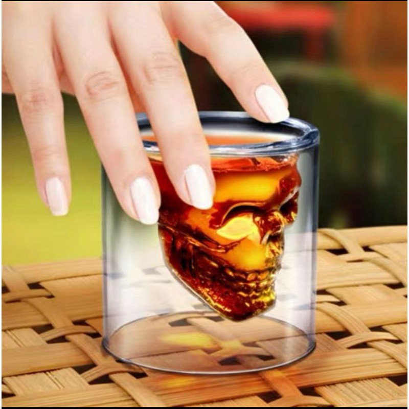 แก้วหัวกระโหลก doom แก้วชอตดูม shot glass