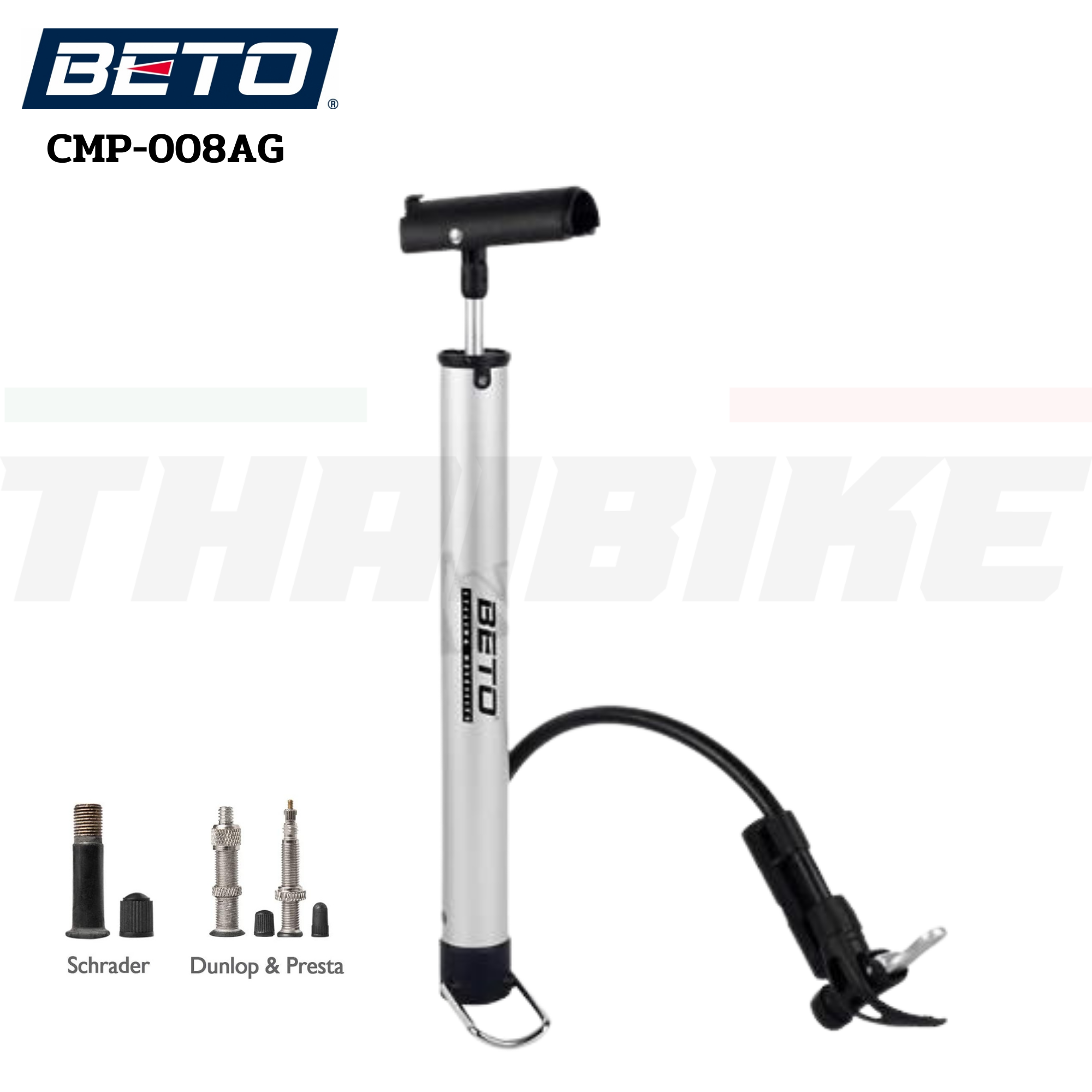 สูบจักรยานแบบพกพาตั้งพื้น beto CMP-008AG