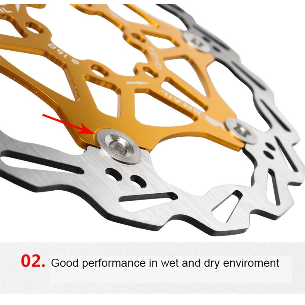 ใบดิสเบรคจักรยาน SNAIL ดิสแต่ง 160/180 จานดิส