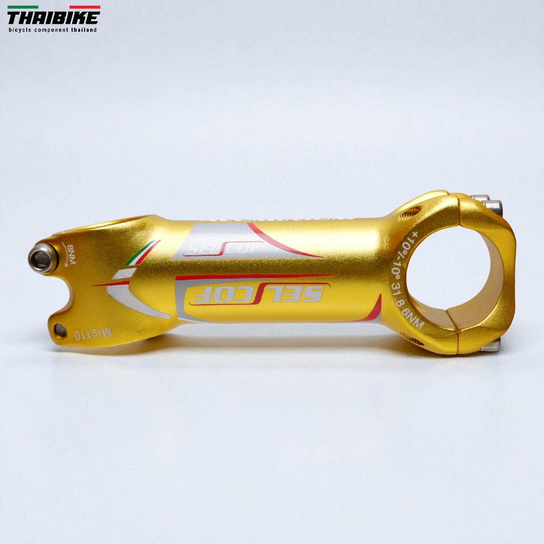 สเต็มจักรยาน SELCOF K043 ±10° 7071 อลูมิเนียม คอแฮนด์ 25.4/31.8 มม. น้ำหนักเบา แข็งแรง งานไต้หวัน