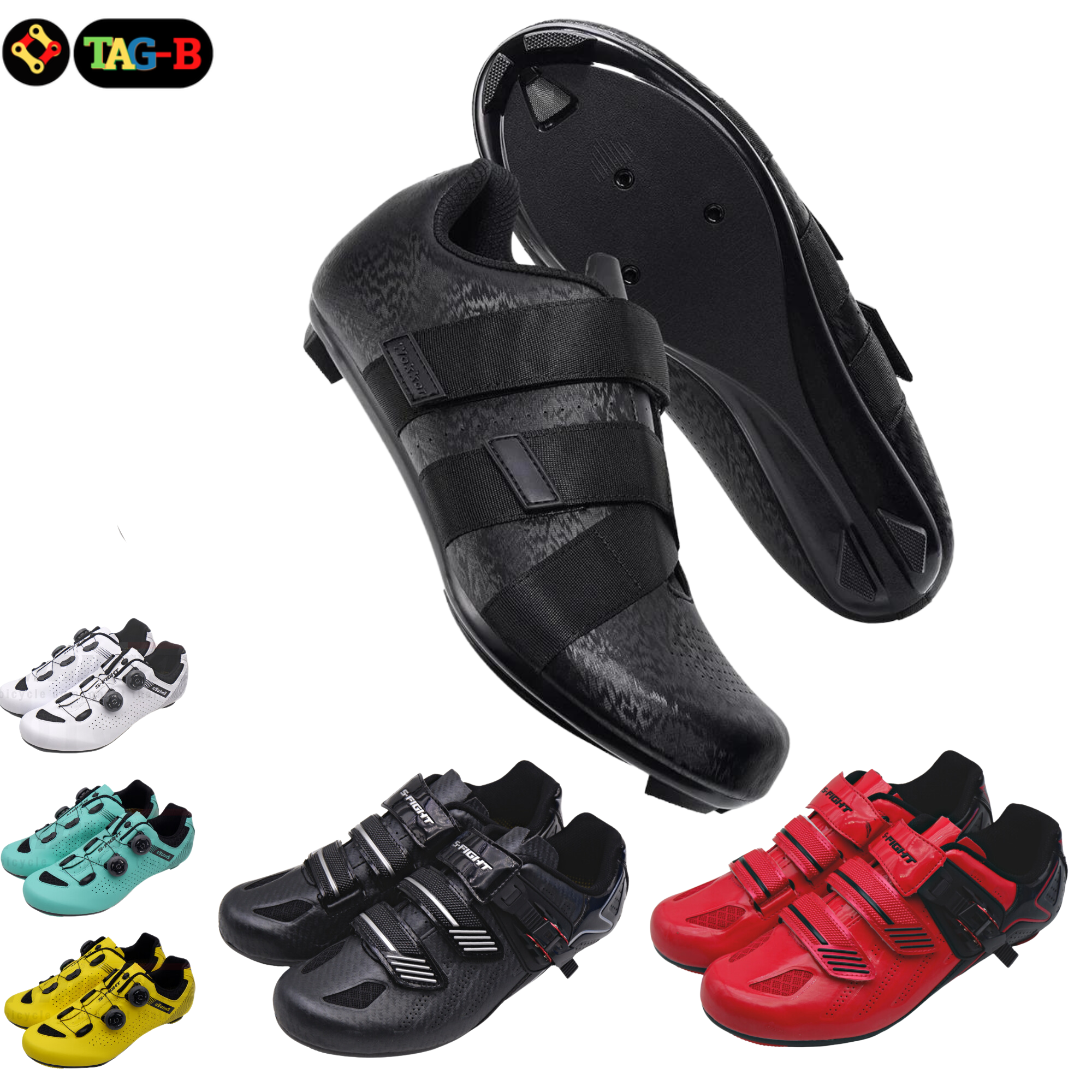 รองเท้าปั่นจักรยาน WOKKOR S-FIGHT รุ่น B1910/B1713A รองเท้าจักรยาน รองเท้าหมอบ