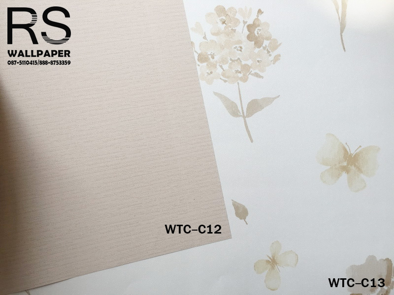 วอลเปเปอร์ลายดอกไม้ สไตล์วินเทจ WTC-C13