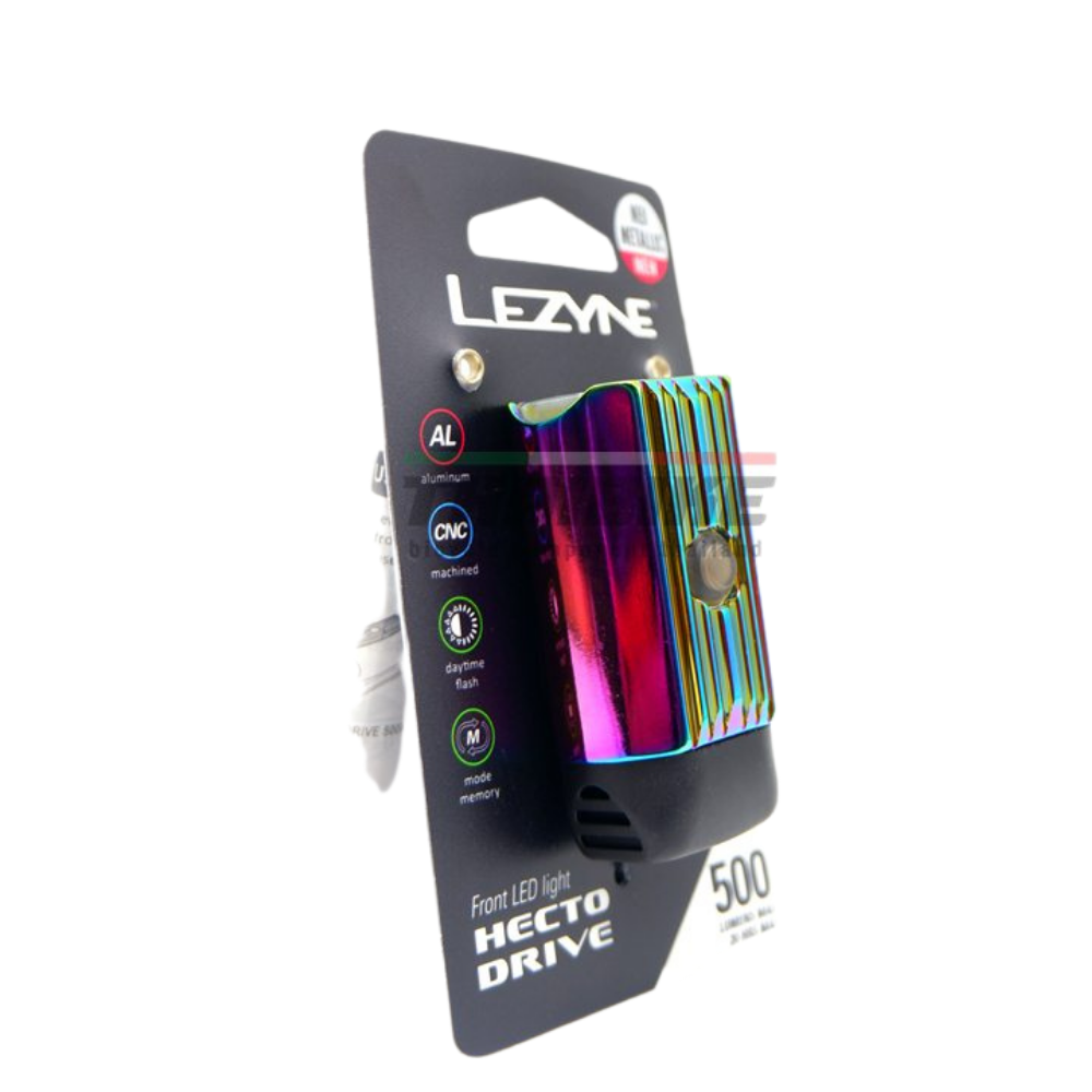 LIMITED ไฟหน้าจักรยาน LEZYNE HECTO DRIVE 500XL | NEO METALLIC