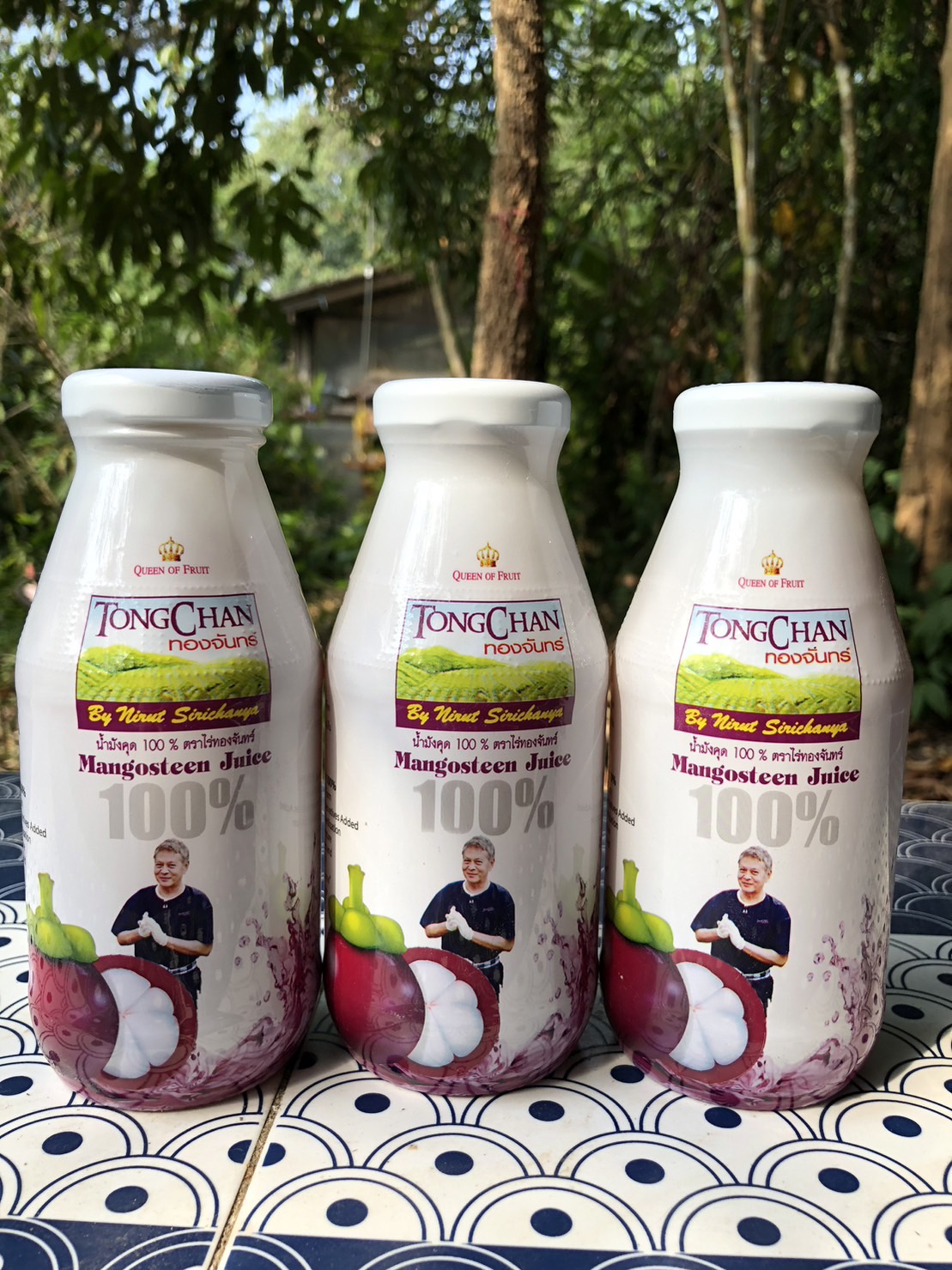 ขายยกลัง 24 ขวด น้ำมังคุดสกัดเข้มข้นแท้ 100% จากสวนทองจันทร์ Tong Chan Natural Mangosteen Juice 100%